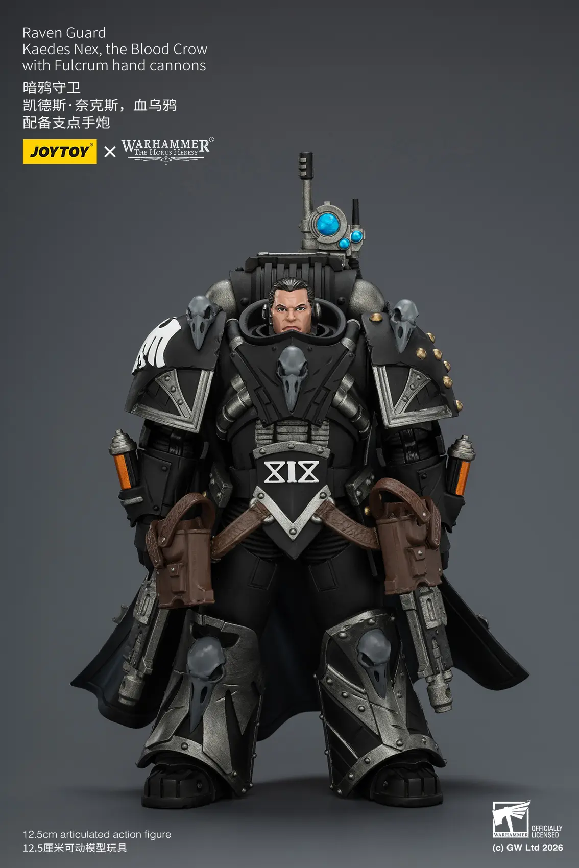 Action Figure - Raven Guard Kaedes Nex, the Blood Crow with Fulcrum hand cannons 1 18 - JOTYOY Warhammer The Horus Heresy rectangle image 2 Action Figure Raven Guard Kaedes Nex, The Blood Crow With Fulcrum Hand Cannons 1 18 Jotyoy Warhammer The Horus Heresy Rectangle Image 2