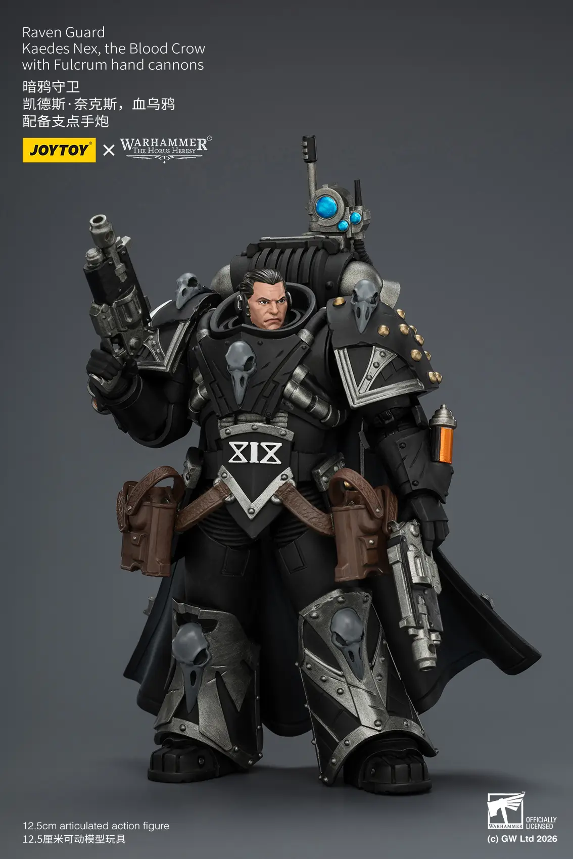 Action Figure - Raven Guard Kaedes Nex, the Blood Crow with Fulcrum hand cannons 1 18 - JOTYOY Warhammer The Horus Heresy rectangle image 3 Action Figure Raven Guard Kaedes Nex, The Blood Crow With Fulcrum Hand Cannons 1 18 Jotyoy Warhammer The Horus Heresy Rectangle Image 3