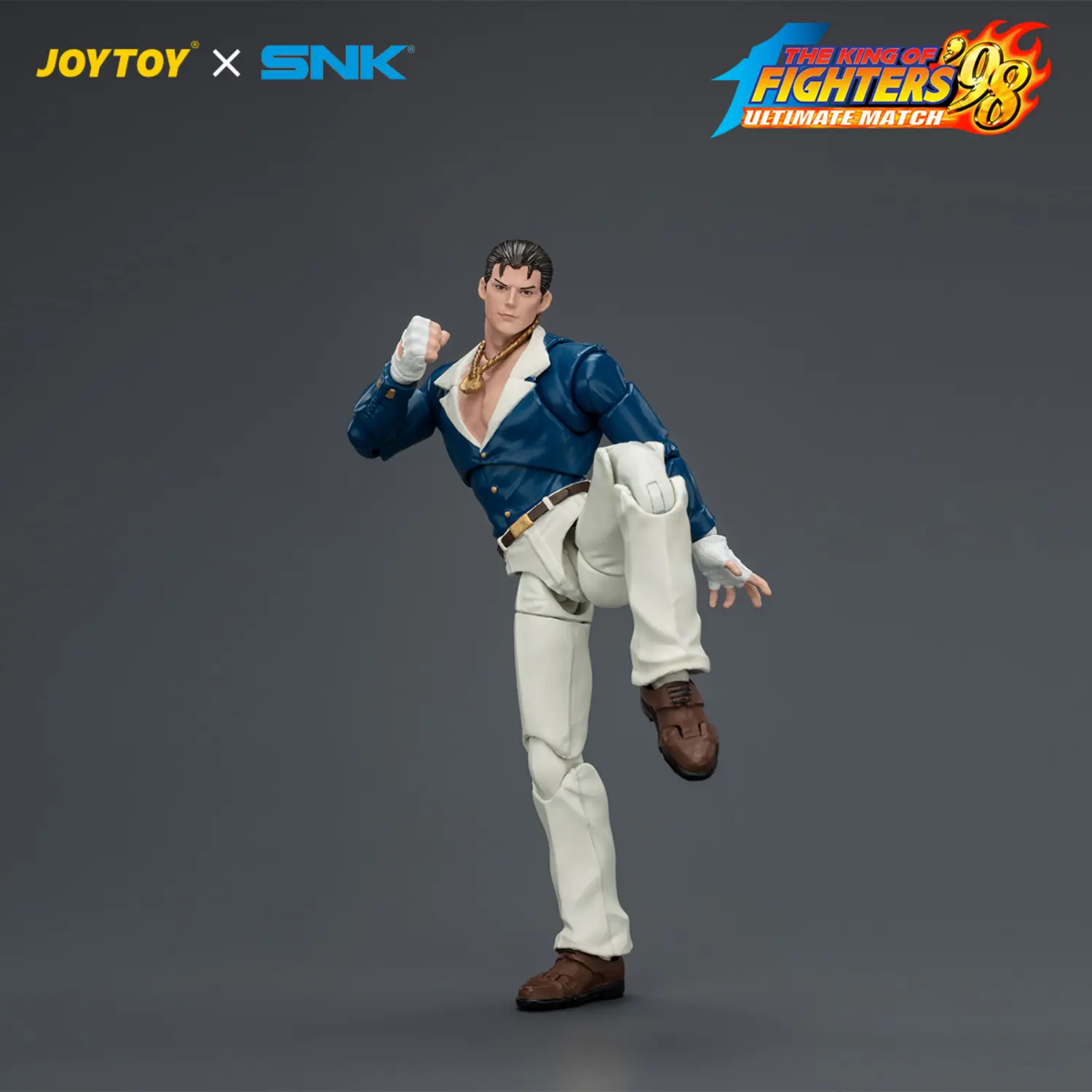 Action Figure - Robert Garcia fighting KOF '98 Art of Fighting Team SNK 1 18 - JOYTOY The King of Fighters Action Figure Robert Garcia Fighting Kof '98 Art Of Fighting Team Snk 1 18 Joytoy The King Of Fighters