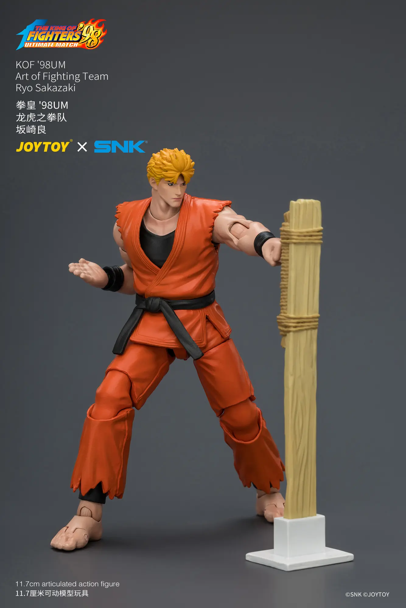 Action Figure - Ryo Sakazaki training KOF '98 Art of Fighting Team SNK 1 18 - JOYTOY The King of Fighters rectangle image Action Figure Ryo Sakazaki Training Kof '98 Art Of Fighting Team Snk 1 18 Joytoy The King Of Fighters Rectangle Image