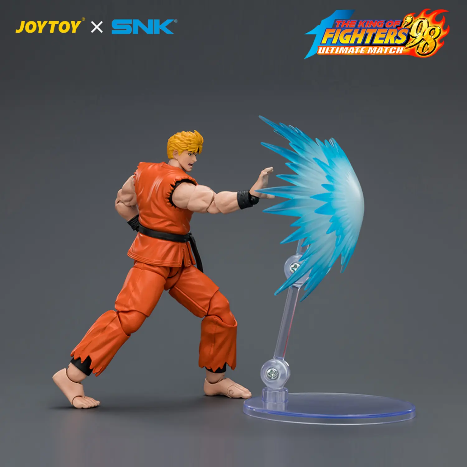 Action Figure - Ryo Sakazaki with fire ball KOF '98 Art of Fighting Team SNK 1 18 - JOYTOY The King of Fighters Action Figure Ryo Sakazaki With Fire Ball Kof '98 Art Of Fighting Team Snk 1 18 Joytoy The King Of Fighters