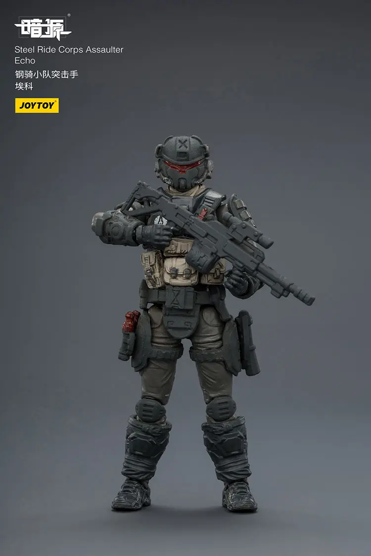Action Figure - Steel Ride Corps Assaulter Echo 1 25 - JOYTOY Dark Source rectangle image 1 Action Figure Steel Ride Corps Assaulter Echo 1 25 Joytoy Dark Source Rectangle Image 1