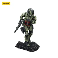 Action Figure Steel Ride Corps Assaulter Marco On Display Stand 1 25 Joytoy Dark Source In White Background