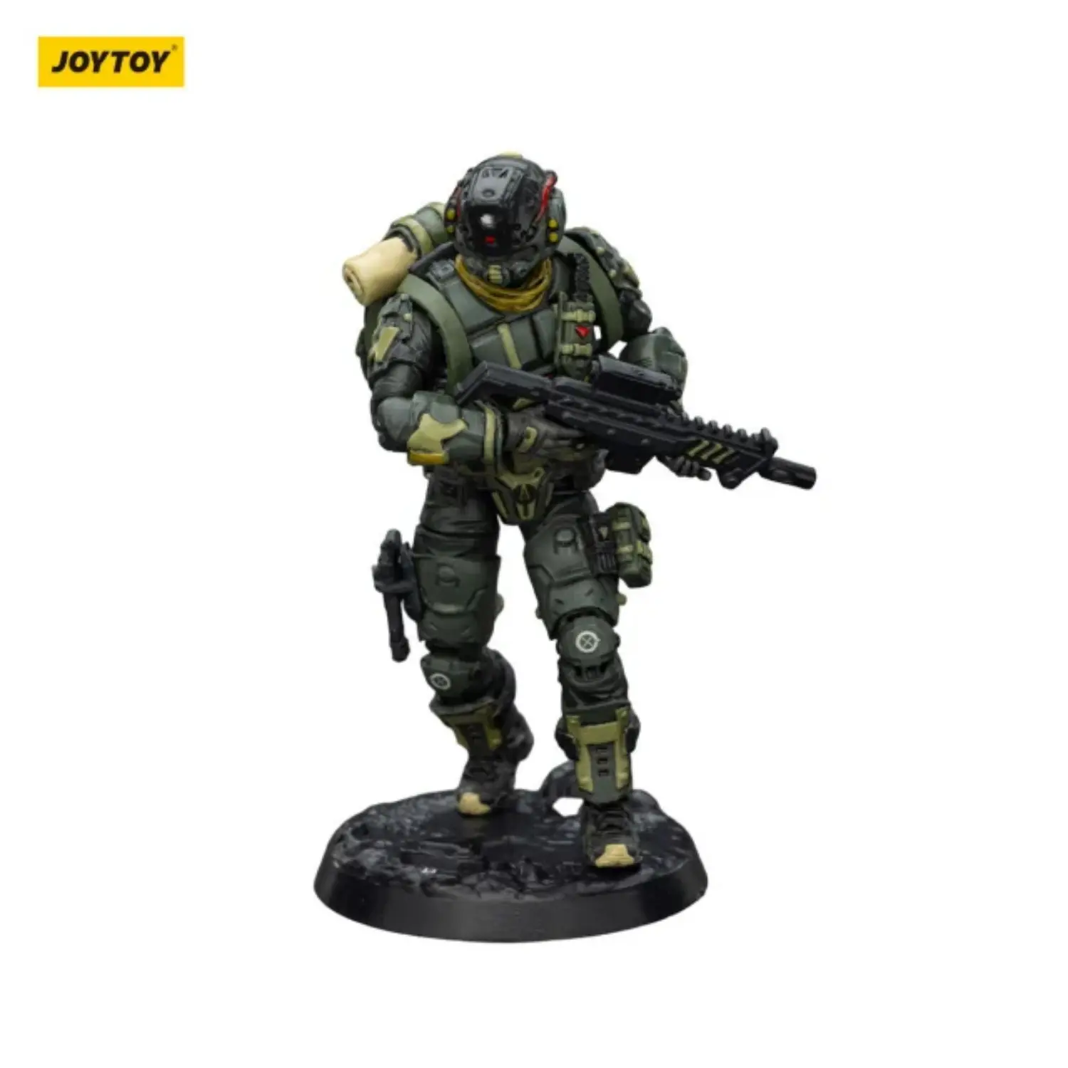 Action Figure Steel Ride Corps Assaulter Rhett On Display Stand 1 25 Joytoy Dark Source In White Background 4