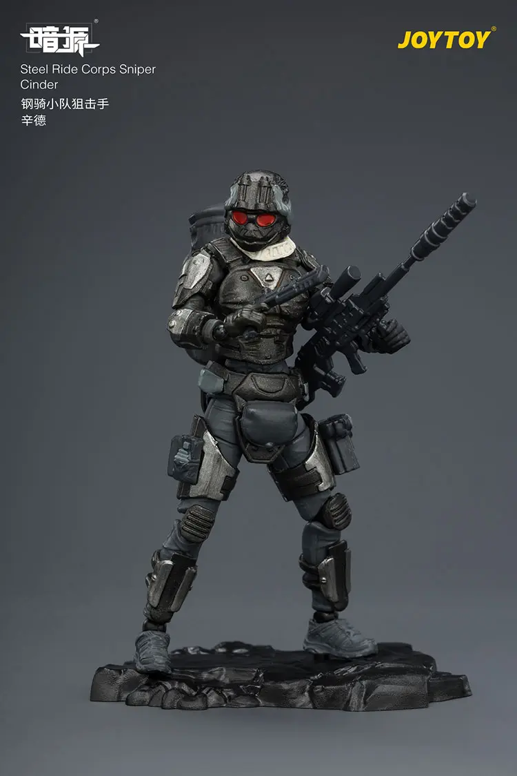 Action Figure - Steel Ride Corps Sniper Cinder on the base 1 25 - JOYTOY Dark Source retangle image Action Figure Steel Ride Corps Sniper Cinder On The Base 1 25 Joytoy Dark Source Retangle Image