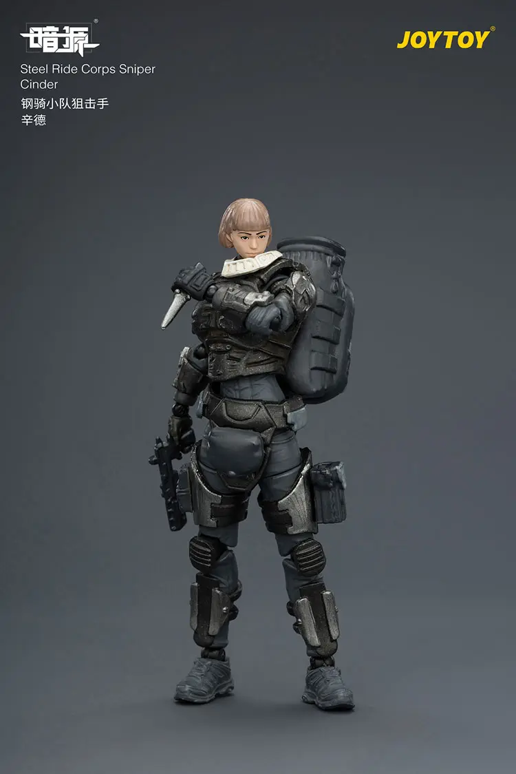 Action Figure - Steel Ride Corps Sniper Cinder with helmet 1 25 - JOYTOY Dark Source retangle image Action Figure Steel Ride Corps Sniper Cinder With Helmet 1 25 Joytoy Dark Source Retangle Image