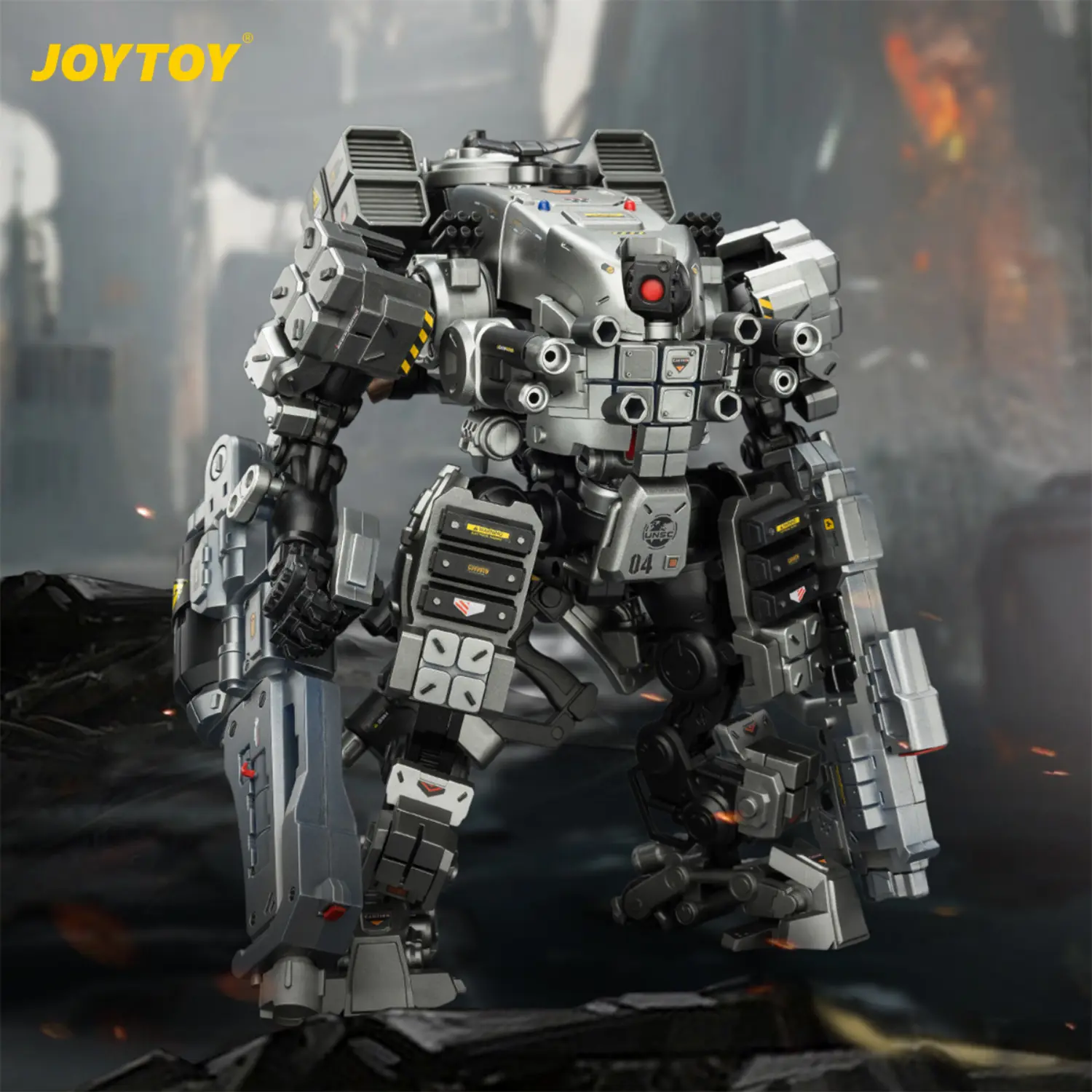 Action Figure - Tiekui Dual Pilot Mecha MK04 1 25 - JOYTOY Dark Source in battlefiled background Action Figure Tiekui Dual Pilot Mecha Mk04 1 25 Joytoy Dark Source In Battlefiled Background