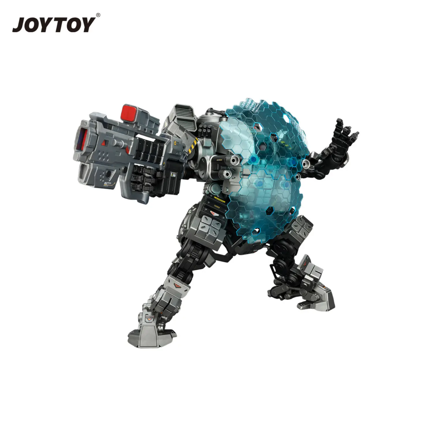 Action Figure - Tiekui Dual Pilot Mecha MK04 1 25 - JOYTOY Dark Source in white background with blue glasses Action Figure Tiekui Dual Pilot Mecha Mk04 1 25 Joytoy Dark Source In White Background With Blue Glasses