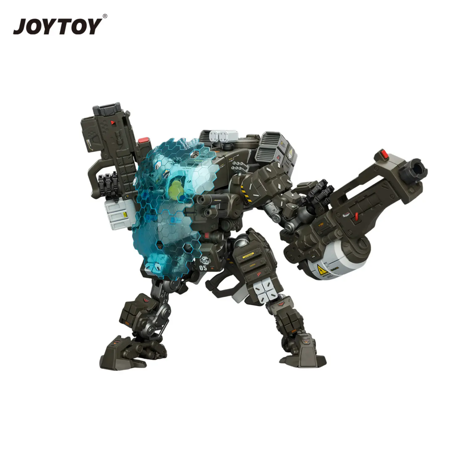 Action Figure -Tiekui Dual Pilot Mecha MK05 1 25 - JOYTOY Dark Source in white background with blue glasses Action Figure Tiekui Dual Pilot Mecha Mk05 1 25 Joytoy Dark Source In White Background With Blue Glasses