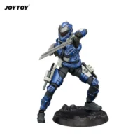Action Figure - UNSC Assaulter Fjord on display stand 1 25 - JOYTOY Dark Source in white background Action Figure Unsc Assaulter Fjord On Display Stand 1 25 Joytoy Dark Source In White Background