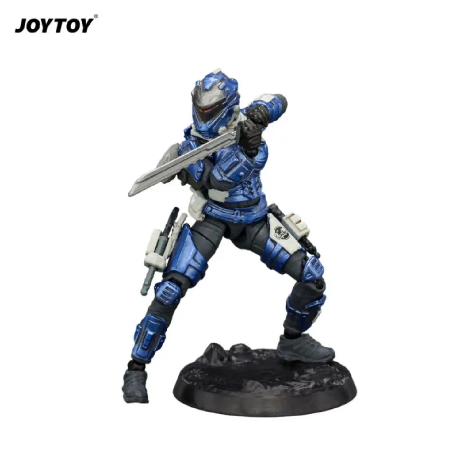 Action Figure - UNSC Assaulter Fjord on display stand 1 25 - JOYTOY Dark Source in white background Action Figure Unsc Assaulter Fjord On Display Stand 1 25 Joytoy Dark Source In White Background