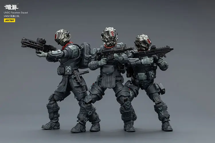 Action Figure Unsc Faceless Squad 1 25 Joytoy Dark Source Rectangle Image 2