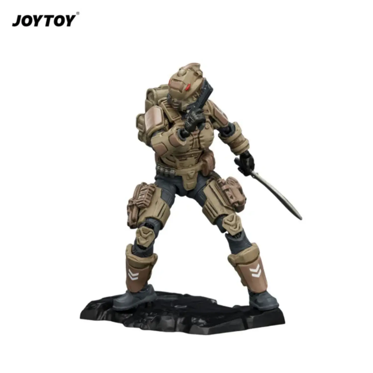 Action Figure - UNSC Medic Acacia on the base 1 25 - JOYTOY Dark Source in white background Action Figure Unsc Medic Acacia On The Base 1 25 Joytoy Dark Source In White Background