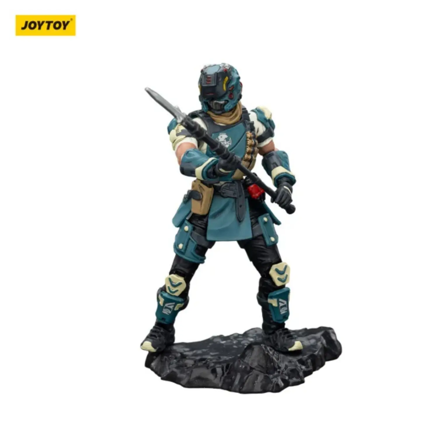 Action Figure Unsc Sniper Foster On Display Stand 1 25 Joytoy Dark Source In White Background