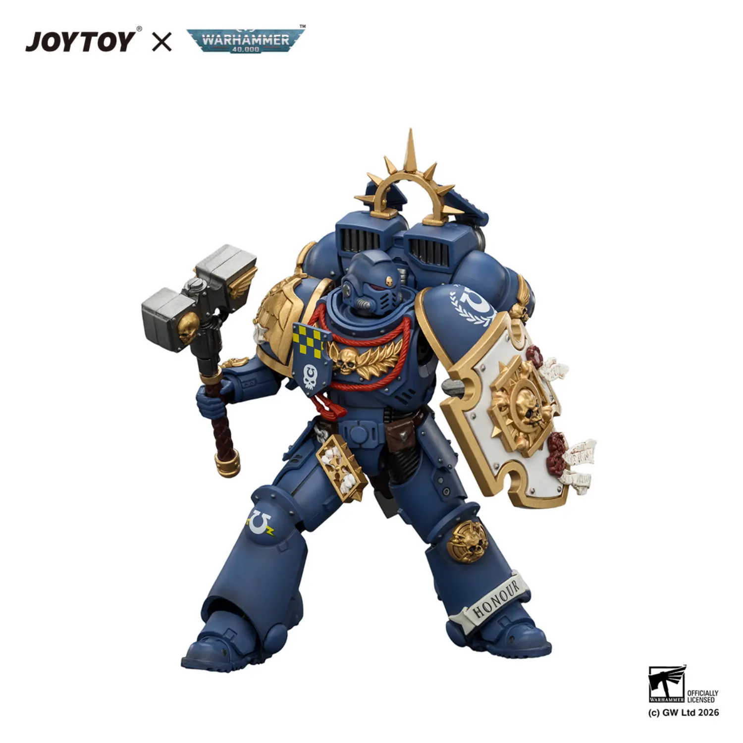 Action Figure - Ultramarines Captain with Jump Pack and Relic Shield 1 18 - JOYTOY Warhammer 40K in white background 3 Action Figure Ultramarines Captain With Jump Pack And Relic Shield 1 18 Joytoy Warhammer 40k In White Background 3