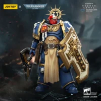 Action Figure - Ultramarines Metaurus with Power Axe, Stormshield and Plasma Pistol 1 18 - JOYTOY Warhammer 40K in battlefield background Action Figure Ultramarines Metaurus With Power Axe, Stormshield And Plasma Pistol 1 18 Joytoy Warhammer 40k In Battlefield Background
