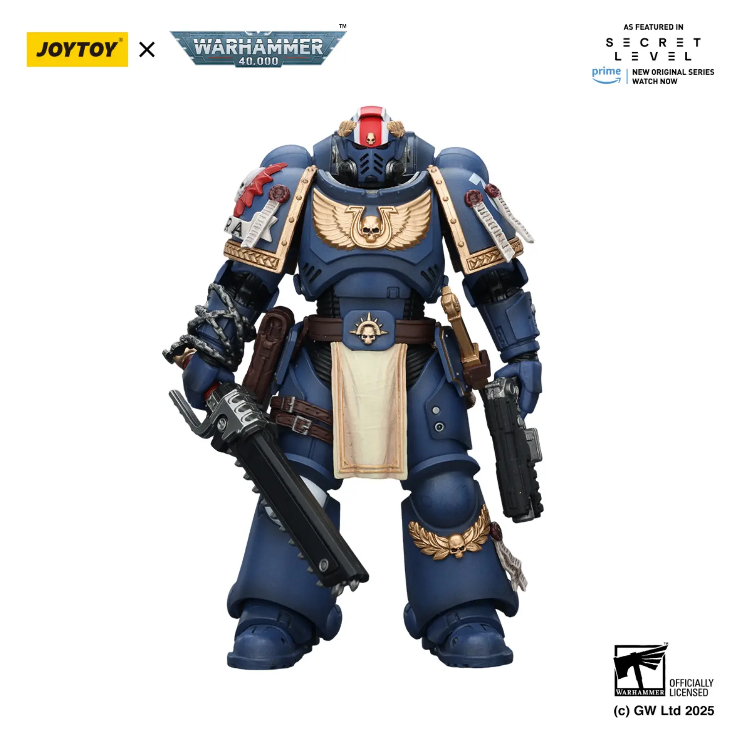 Action Figure Ultramarines Titus With Laurels Of Victory 1 18 Joytoy Warhammer 40k In White Background 1