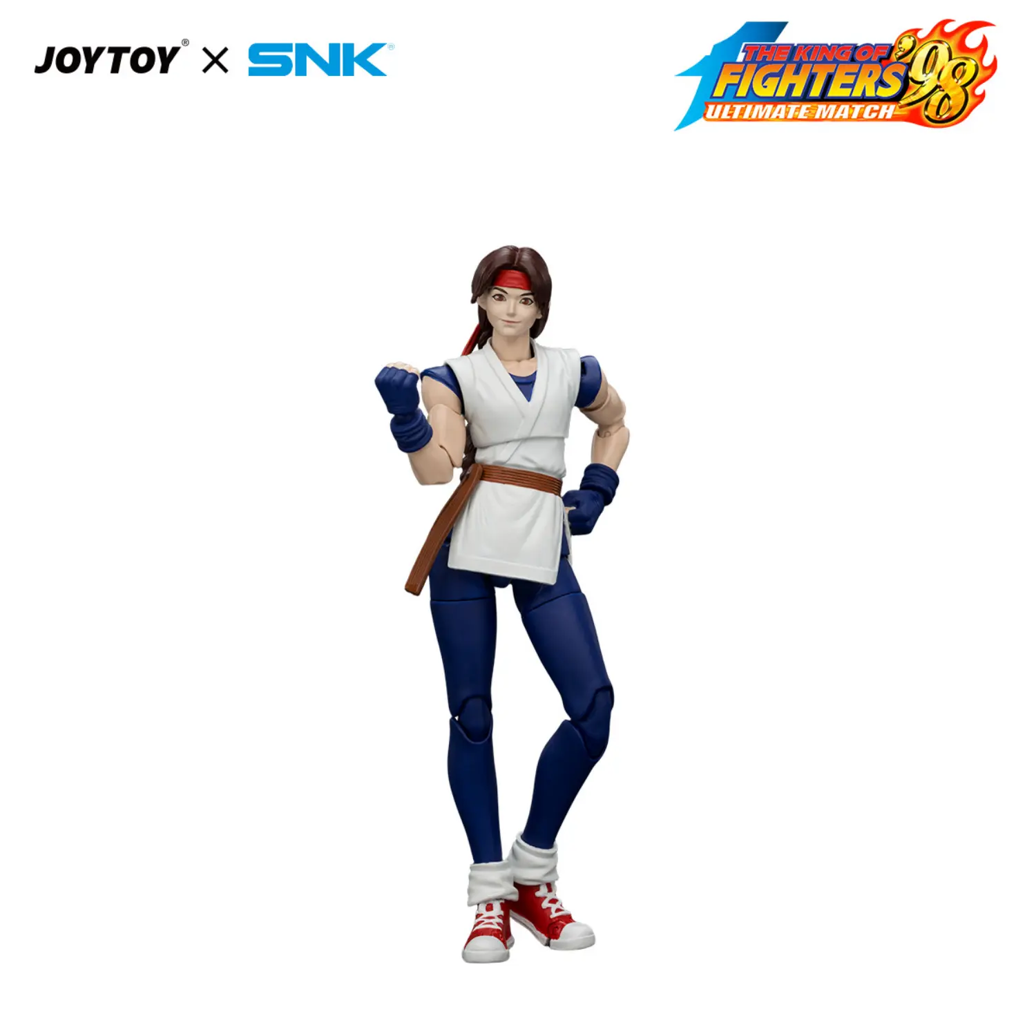 Action Figure Yuri Sakazaki Kof '98 Um Art Of Fighting Team Snk 1 18 Joytoy The King Of Fighters In White Background 3