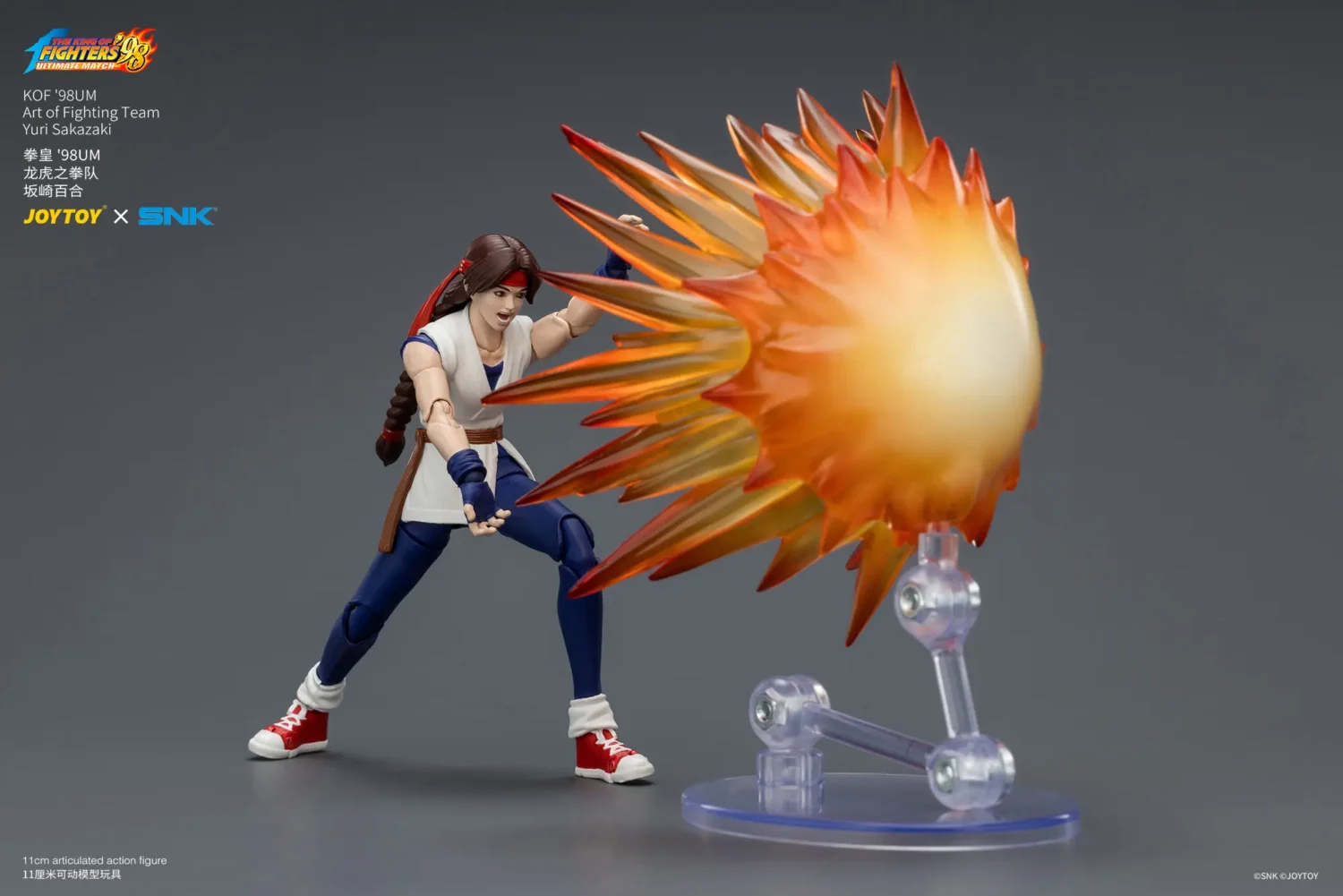 Action Figure Yuri Sakazaki With Fire Ball Kof '98 Um Art Of Fighting Team Snk 1 18 Joytoy The King Of Fighters Rectangle Image