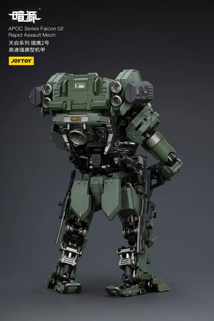 the back of Action Figure - APOC Falcon 02 Rapid Assault Mech without Assaulter Rhett 1 25 - JOYTOY Dark Source rectangle image The Back Of Action Figure Apoc Falcon 02 Rapid Assault Mech Without Assaulter Rhett 1 25 Joytoy Dark Source Rectangle Image