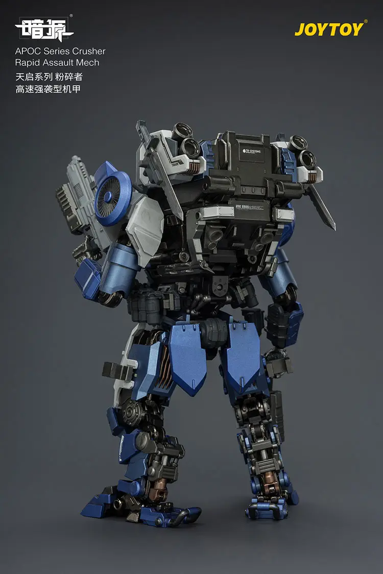 The Back Of Action Figure Apoc Series Crusher Rapid Assault Mech St 8628 Without Unsc Assaulter Fjord 1 25 Joytoy Dark Source Rectangle Image