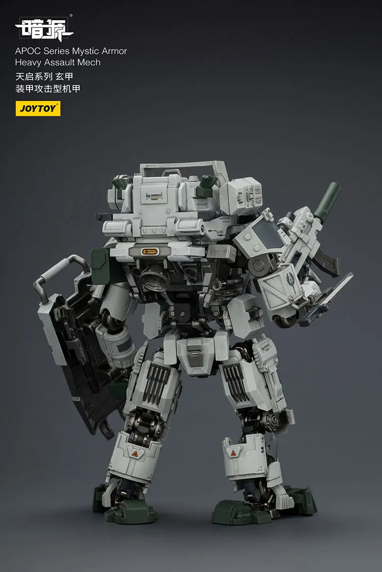 The Back Of Action Figure Apoc Series Mystic Armor Heavy Assault Mech & Guard Kael 1 25 Joytoy Dark Source Rectangle Image