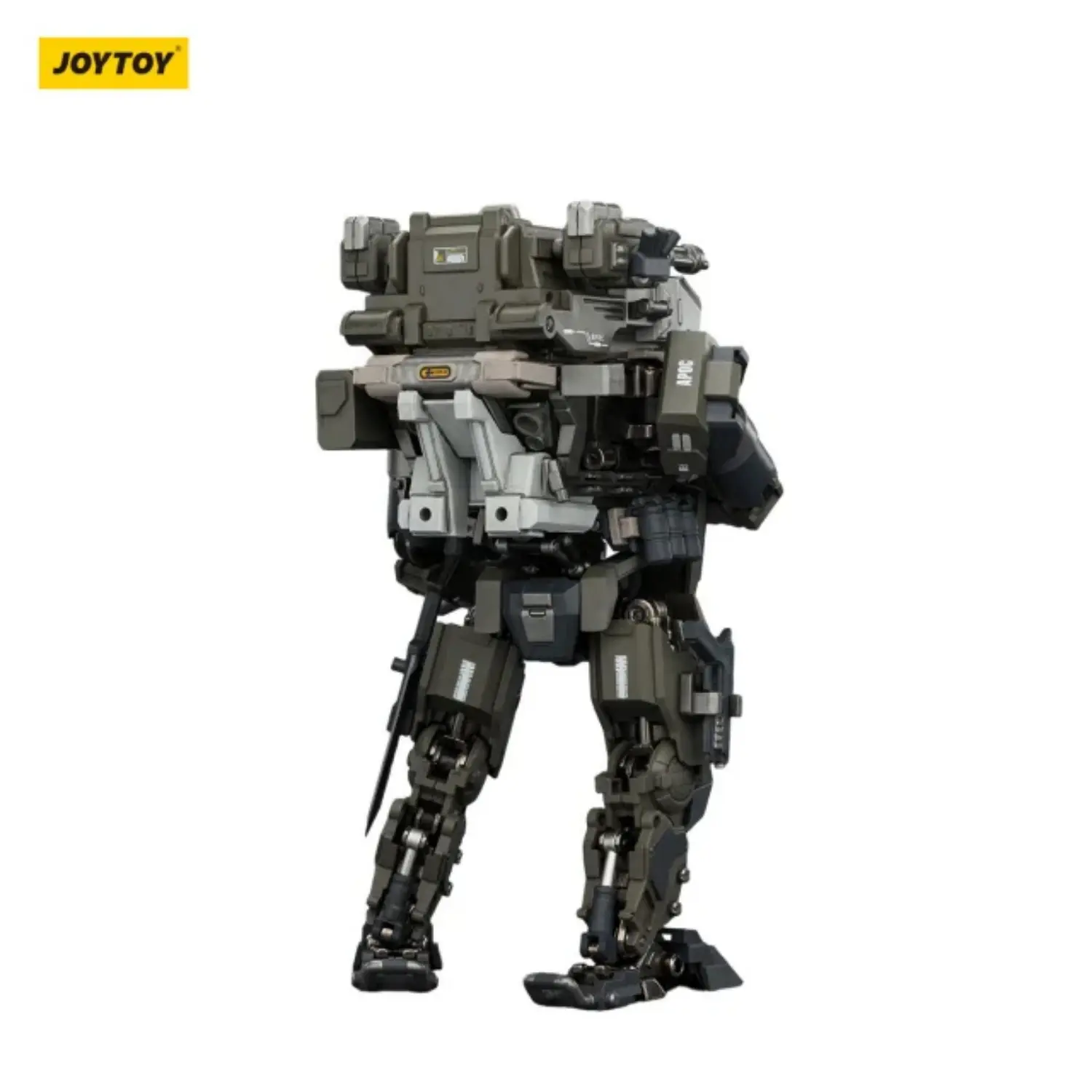 The Back Of Action Figure Apoc Series Razor Stealth Night Ops Mech And Steel Ride Corps Assaulter Echo 1 25 Joytoy Dark Source In White Background