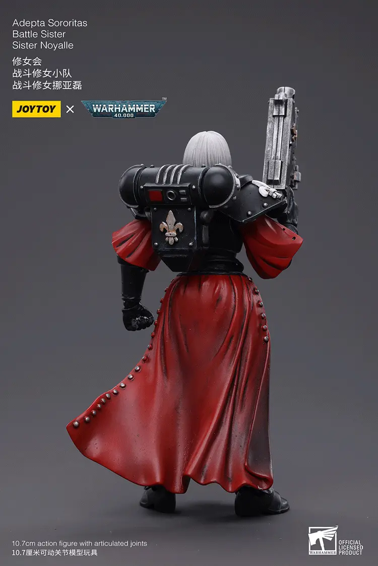 the back of Action Figure - Adepta Sororitas Battle Sister Sister Noyalle 1 18 - JOYTOY Warhammer 40K rectangle image The Back Of Action Figure Adepta Sororitas Battle Sister Sister Noyalle 1 18 Joytoy Warhammer 40k Rectangle Image