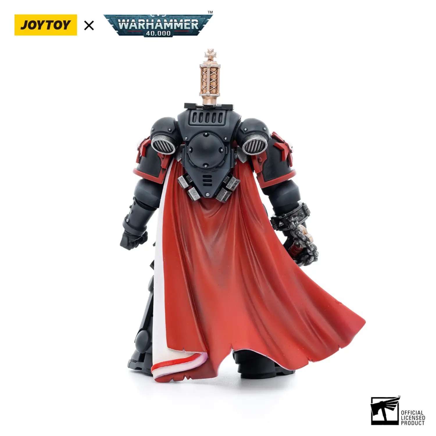the back of Action Figure - Black Templars Primaris Sword Brethren Eberwulf 1 18 - JOTYOY Warhammer 40K in white background The Back Of Action Figure Black Templars Primaris Sword Brethren Eberwulf 1 18 Jotyoy Warhammer 40k In White Background