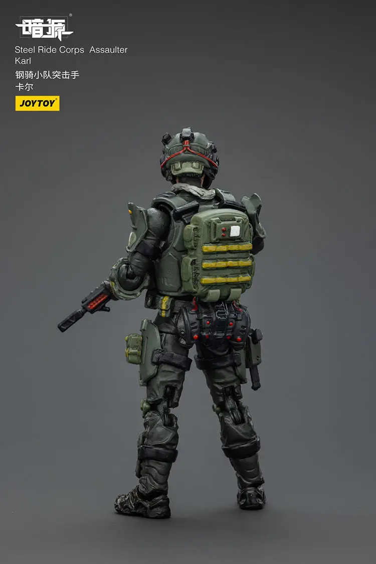 the back of Action Figure - Dark Source Steel Ride Corps Assaulter Karl 1 25 - JOYTOY Dark Source rectangle image The Back Of Action Figure Dark Source Steel Ride Corps Assaulter Karl 1 25 Joytoy Dark Source Rectangle Image