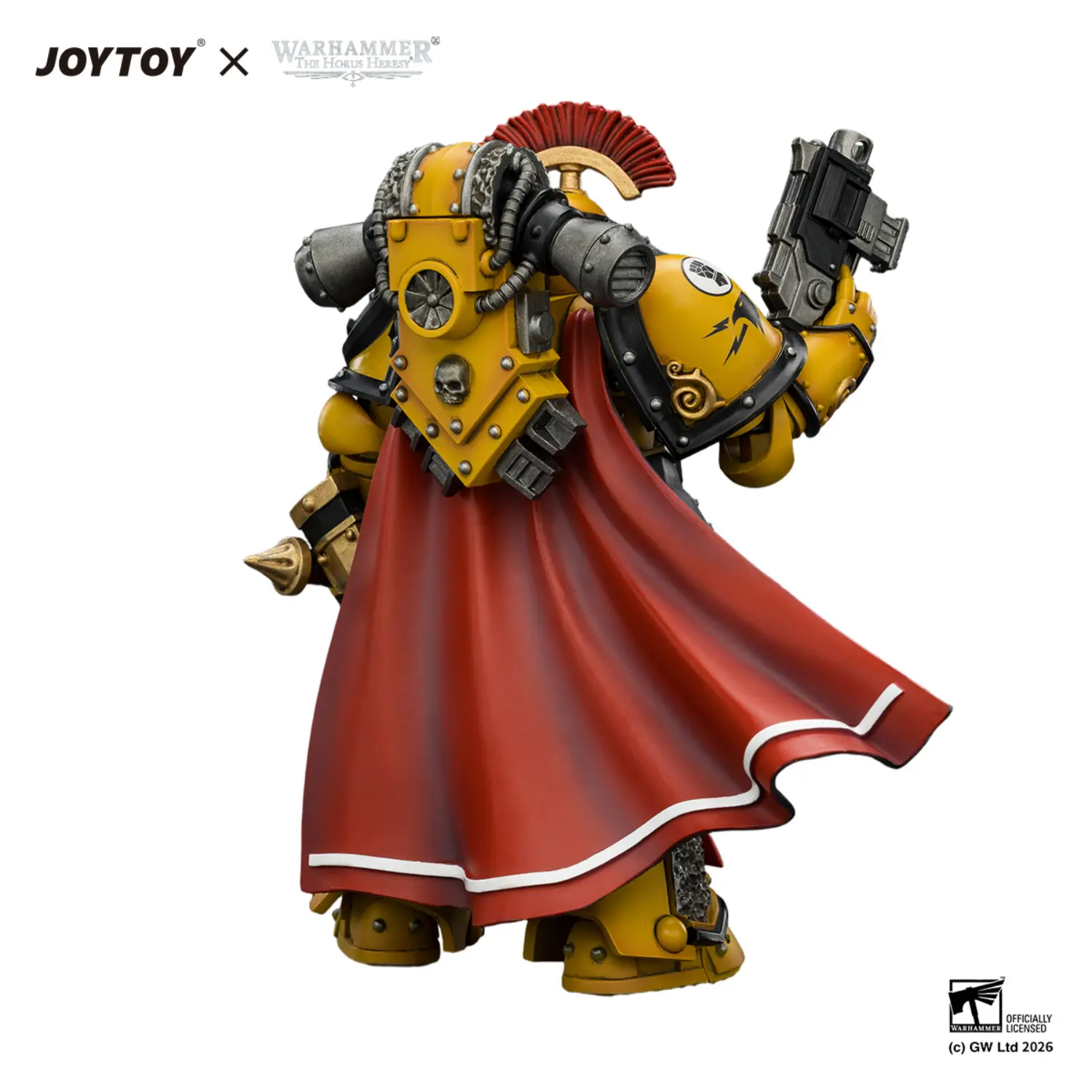 the back of Action Figure - Imperial Fists Legion Praetor in Mk III Armour with Power Sword and Bolt Pistol 1 18 - JOTYOY Warhammer The Horus Heresy and 40K in white background The Back Of Action Figure Imperial Fists Legion Praetor In Mk Iii Armour With Power Sword And Bolt Pistol 1 18 Jotyoy Warhammer The Horus Heresy And 40k In White Background