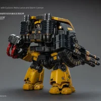 The Back Of Action Figure Imperial Fists Leviathan Dreadnought With Cyclonic Melta Lance And Storm Cannon 1 18 Jotyoy Warhammer The Horus Heresy Rectangle Image