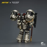 The Back Of Action Figure Iron Warriors Mkii Assault Legionary 2 With Bolt Pistol & Heavy Chain Axe 1 18 Jotyoy Warhammer The Horus Heresy
