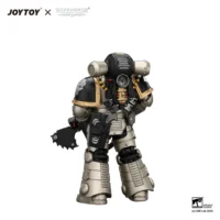 the back of Action Figure - Iron Warriors MKII Legionary 3 with Bolter and Bolt Pistol 1 18 - JOTYOY Warhammer The Horus Heresy in white background The Back Of Action Figure Iron Warriors Mkii Legionary 3 With Bolter And Bolt Pistol 1 18 Jotyoy Warhammer The Horus Heresy In White Background