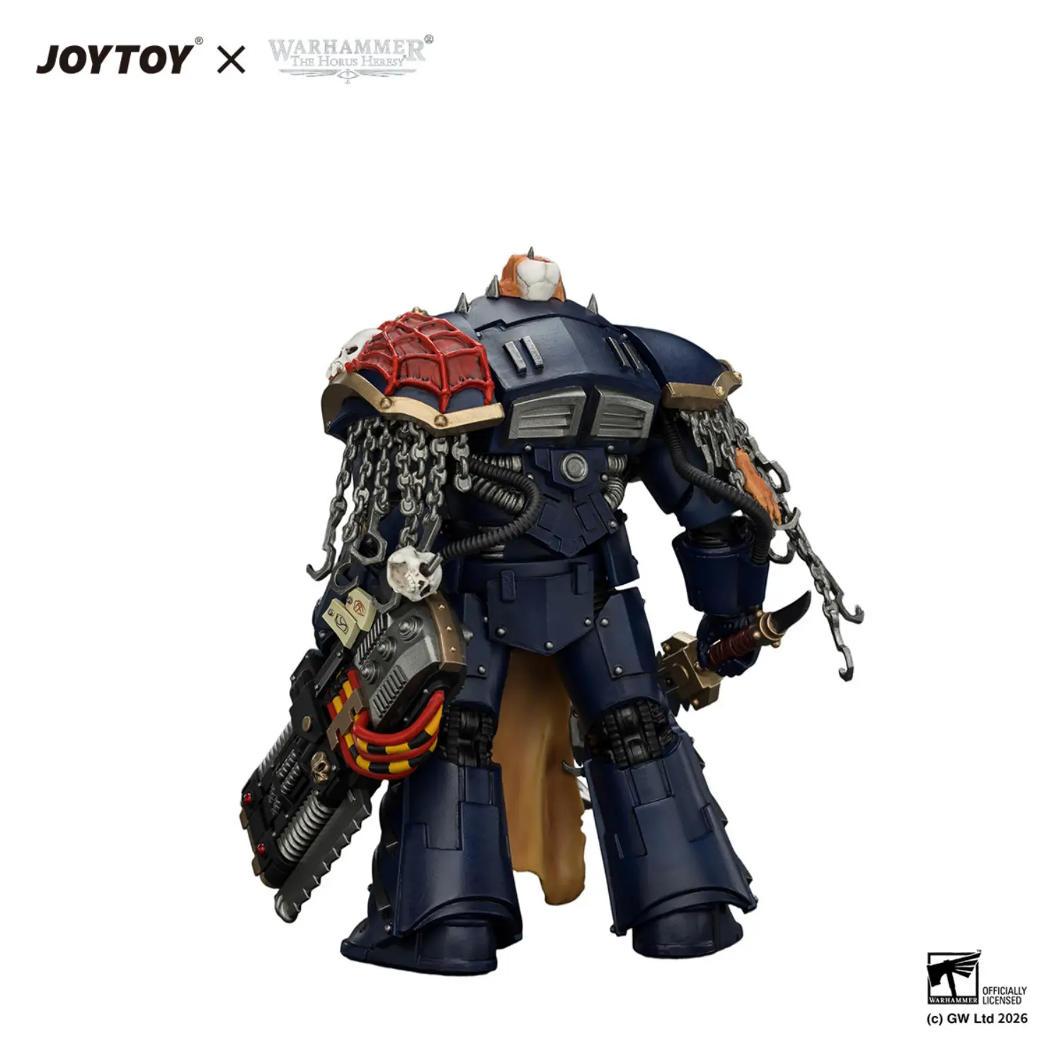 The Back Of Action Figure Night Lords Contekar Terminator 1 1 18 Jotyoy Warhammer The Horus Heresy In White Background