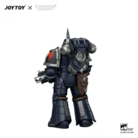 the back of Action Figure - Night Lords MK III Tactical Legionary with Bolter and Bolt Pistol 1 18 - JOTYOY Warhammer The Horus Heresy in white background The Back Of Action Figure Night Lords Mk Iii Tactical Legionary With Bolter And Bolt Pistol 1 18 Jotyoy Warhammer The Horus Heresy In White Background