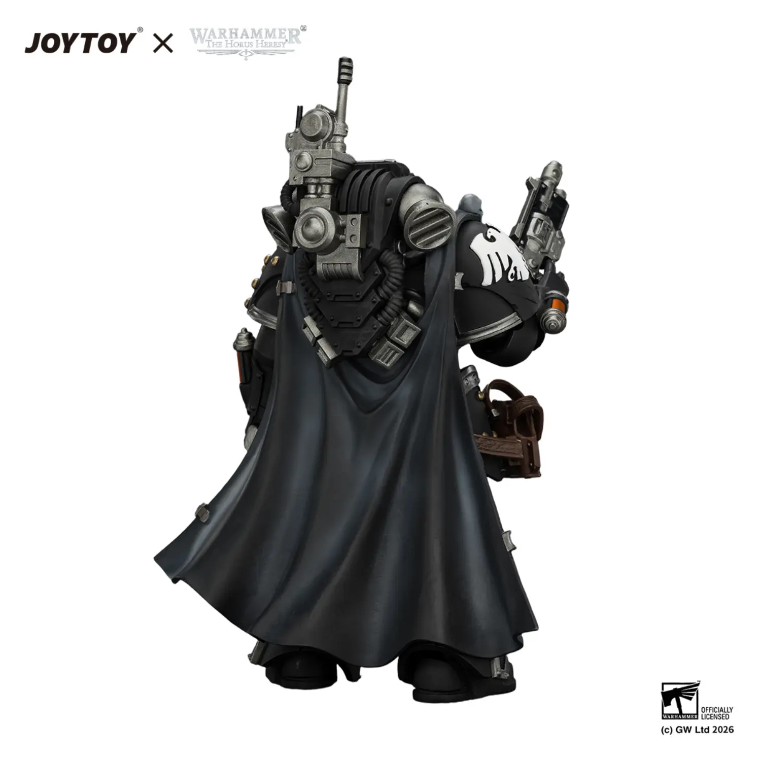the back of Action Figure - Raven Guard Kaedes Nex, the Blood Crow with Fulcrum hand cannons 1 18 - JOTYOY Warhammer The Horus Heresy in white background The Back Of Action Figure Raven Guard Kaedes Nex, The Blood Crow With Fulcrum Hand Cannons 1 18 Jotyoy Warhammer The Horus Heresy In White Background