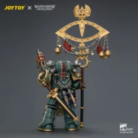 The Back Of Action Figure Sons Of Horus Maloghurst The Twisted, The Warmaster's Equerry With Legion Standard And Banestrike Bolter 1 18 Jotyoy Warhammer The Horus Heresy