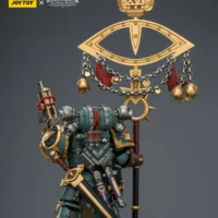 The Back Of Action Figure Sons Of Horus Maloghurst The Twisted, The Warmaster's Equerry With Legion Standard And Banestrike Bolter 1 18 Jotyoy Warhammer The Horus Heresy Rectangle Image