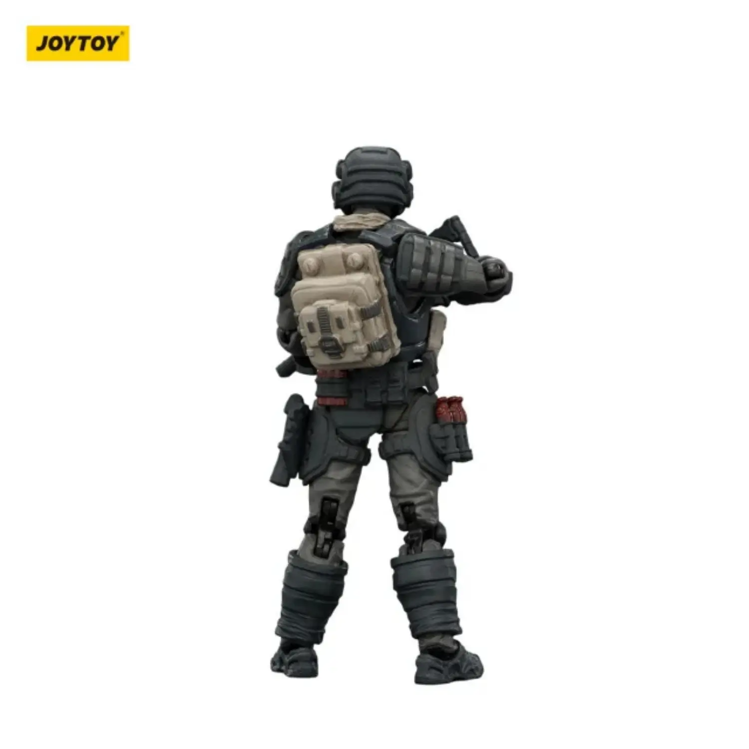 the back of Action Figure - Steel Ride Corps Assaulter Echo 1 25 - JOYTOY Dark Source in white background The Back Of Action Figure Steel Ride Corps Assaulter Echo 1 25 Joytoy Dark Source In White Background