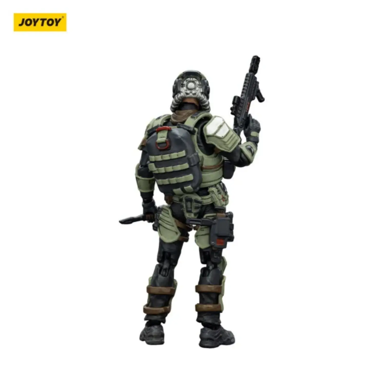 The Back Of Action Figure Steel Ride Corps Assaulter Marco 1 25 Joytoy Dark Source In White Background