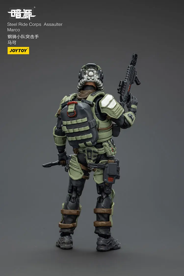 The Back Of Action Figure Steel Ride Corps Assaulter Marco 1 25 Joytoy Dark Source Rectangle Image