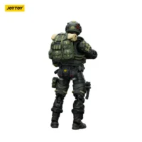 The Back Of Action Figure Steel Ride Corps Assaulter Rhett 1 25 Joytoy Dark Source In White Background