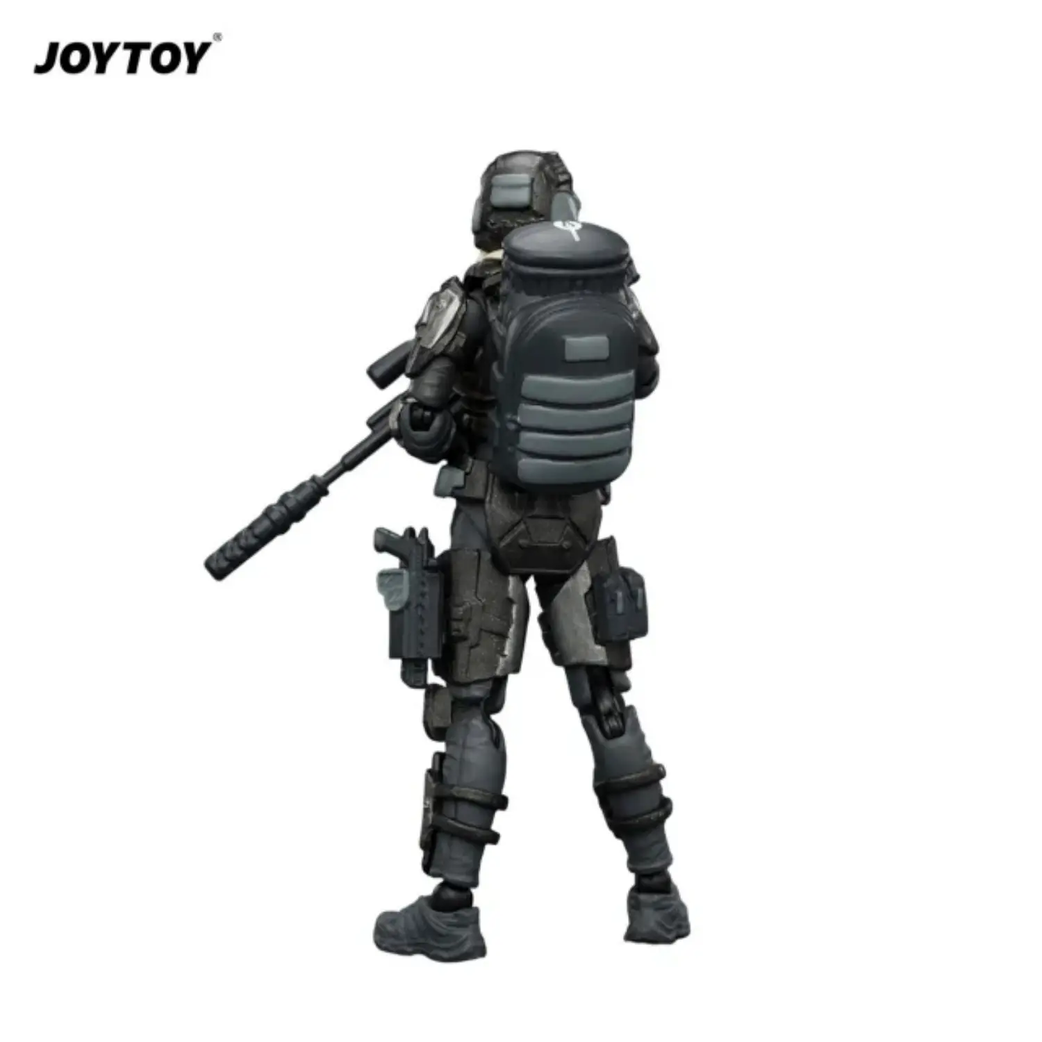 the back of Action Figure - Steel Ride Corps Sniper Cinder 1 25 - JOYTOY Dark Source in white background The Back Of Action Figure Steel Ride Corps Sniper Cinder 1 25 Joytoy Dark Source In White Background