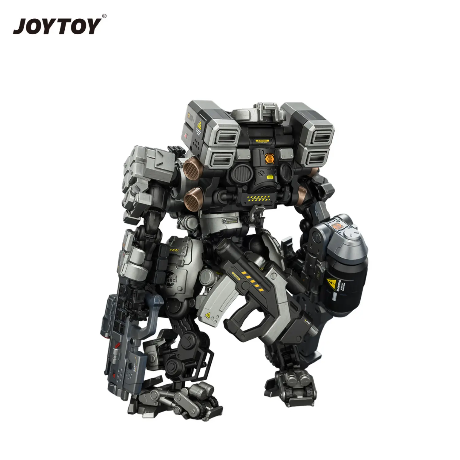 the back of Action Figure - Tiekui Dual Pilot Mecha MK04 1 25 - JOYTOY Dark Source in white background The Back Of Action Figure Tiekui Dual Pilot Mecha Mk04 1 25 Joytoy Dark Source In White Background