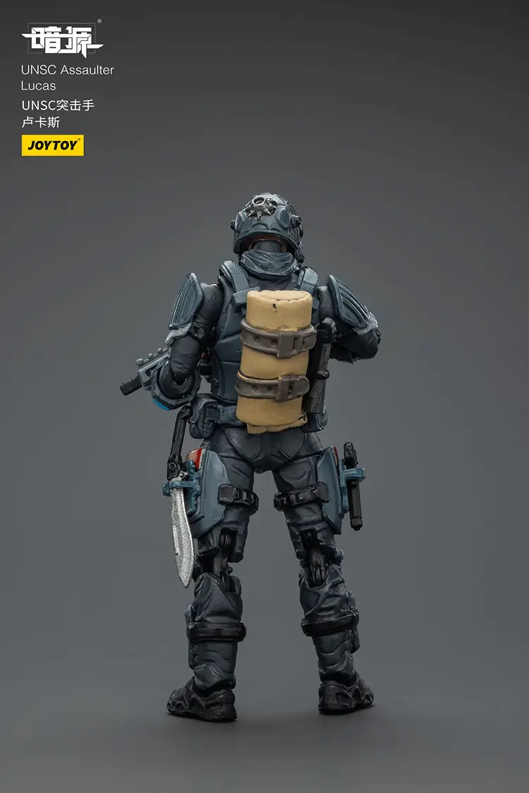 the back of Action Figure - UNSC Assaulter Lucas 1 25 - JOYTOY Dark Source rectangle image The Back Of Action Figure Unsc Assaulter Lucas 1 25 Joytoy Dark Source Rectangle Image
