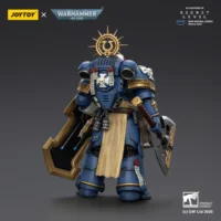 the back of Action Figure - Ultramarines Metaurus with Power Axe, Stormshield and Plasma Pistol 1 18 - JOYTOY Warhammer 40K The Back Of Action Figure Ultramarines Metaurus With Power Axe, Stormshield And Plasma Pistol 1 18 Joytoy Warhammer 40k