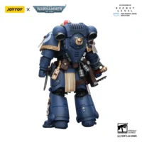 The Back Of Action Figure Ultramarines Titus With Laurels Of Victory 1 18 Joytoy Warhammer 40k In White Background