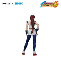 The Back Of Action Figure Yuri Sakazaki Kof '98 Um Art Of Fighting Team Snk 1 18 Joytoy The King Of Fighters In White Background