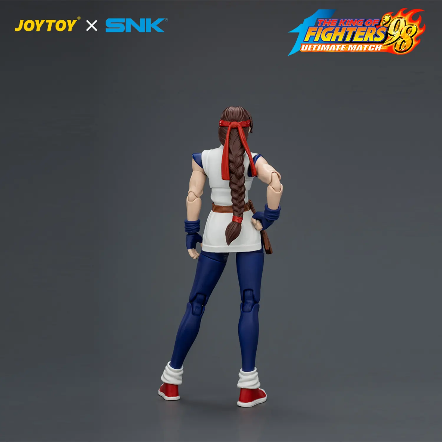 The Back Of Action Figure Yuri Sakazaki Kof '98 Um Art Of Fighting Team Snk 1 18 Joytoy The King Of Fighters